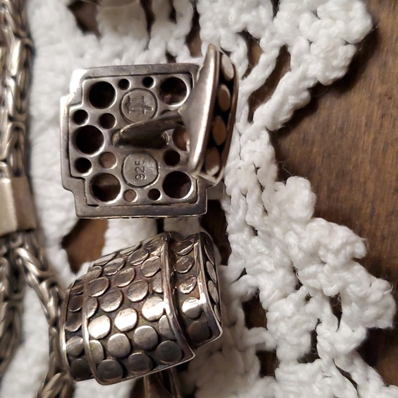 John Hardy Estate Men Cufflinks Sterling Silver JH7 - Picture 3 of 4